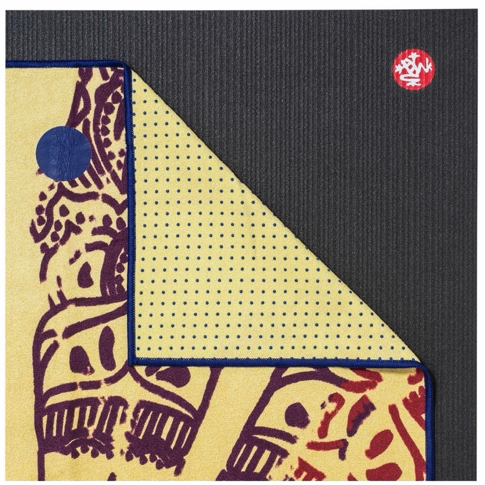 Manduka Yogitoes Yellow Chakra Towel 71" Hot Yoga Towel - Picture 8 of 8